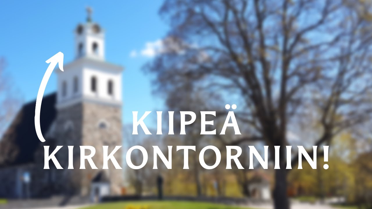 Kiipe&auml; Pyh&auml;n Ristin kirkon torniin - Raumap&auml;iv&auml; 17.4.2020