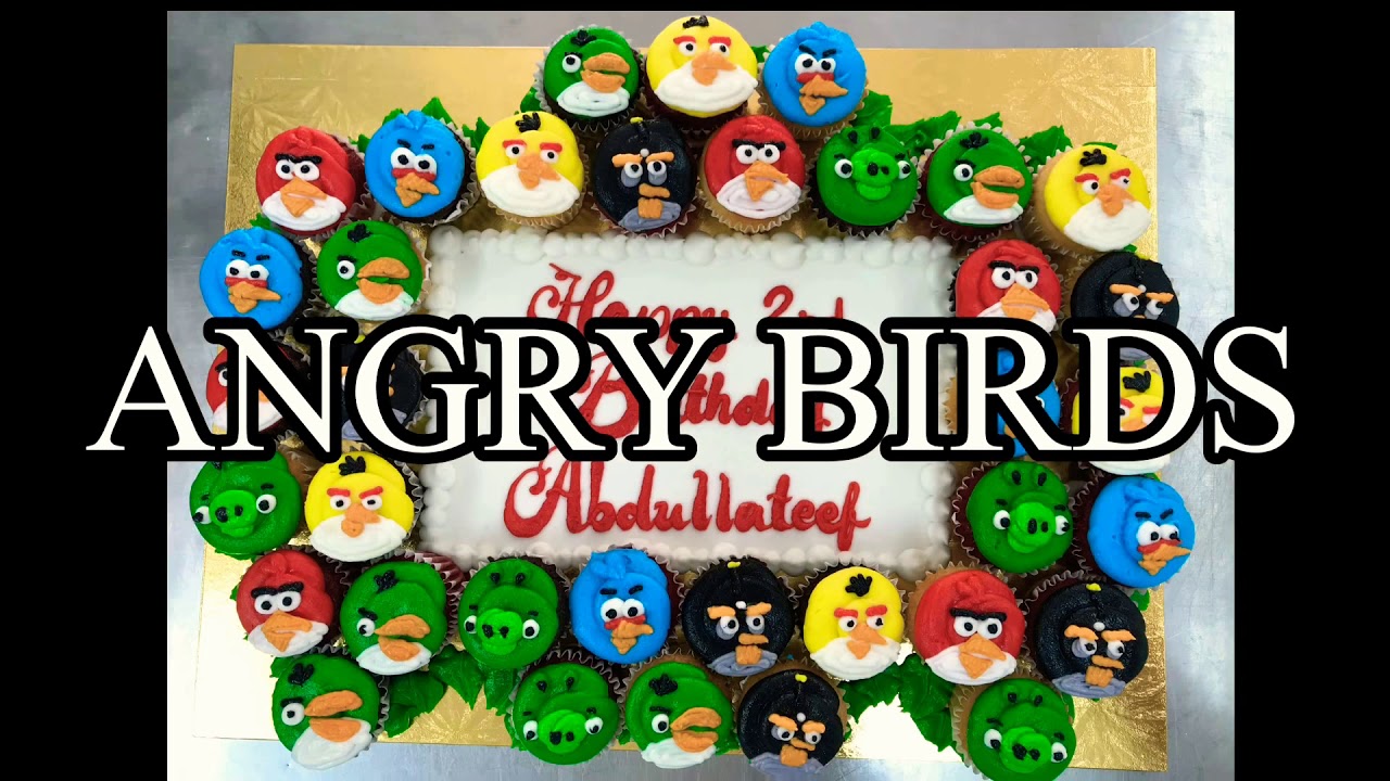 How to make angry birds cupcakes | cupcake decorating tutorials
