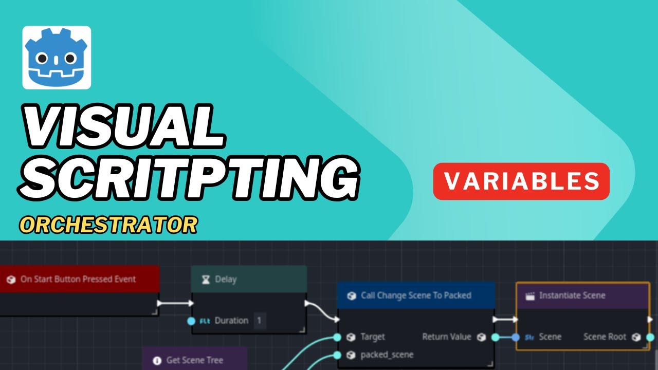 How to Program in Godot 4 Orchestrator Visual Scripting - Variables