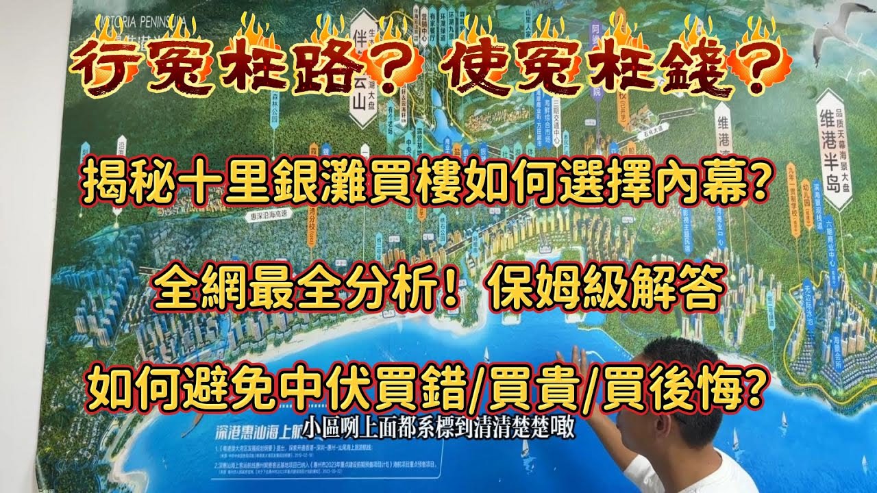 起惠州十里銀灘買樓中伏 埋伏？揭秘十里銀灘買樓如何選擇內幕！全網最全分析！保姆級解答！教你避免中伏！買錯！買貴！買後悔！#惠州房產#realestate#十里銀灘#房地產#退休