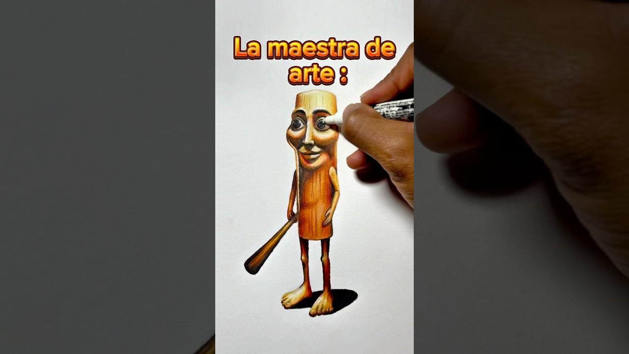 Cuando te ped&iacute;an que dibuje un bate en clases 😂🎨 #dibudomi #tungtungtungsahur