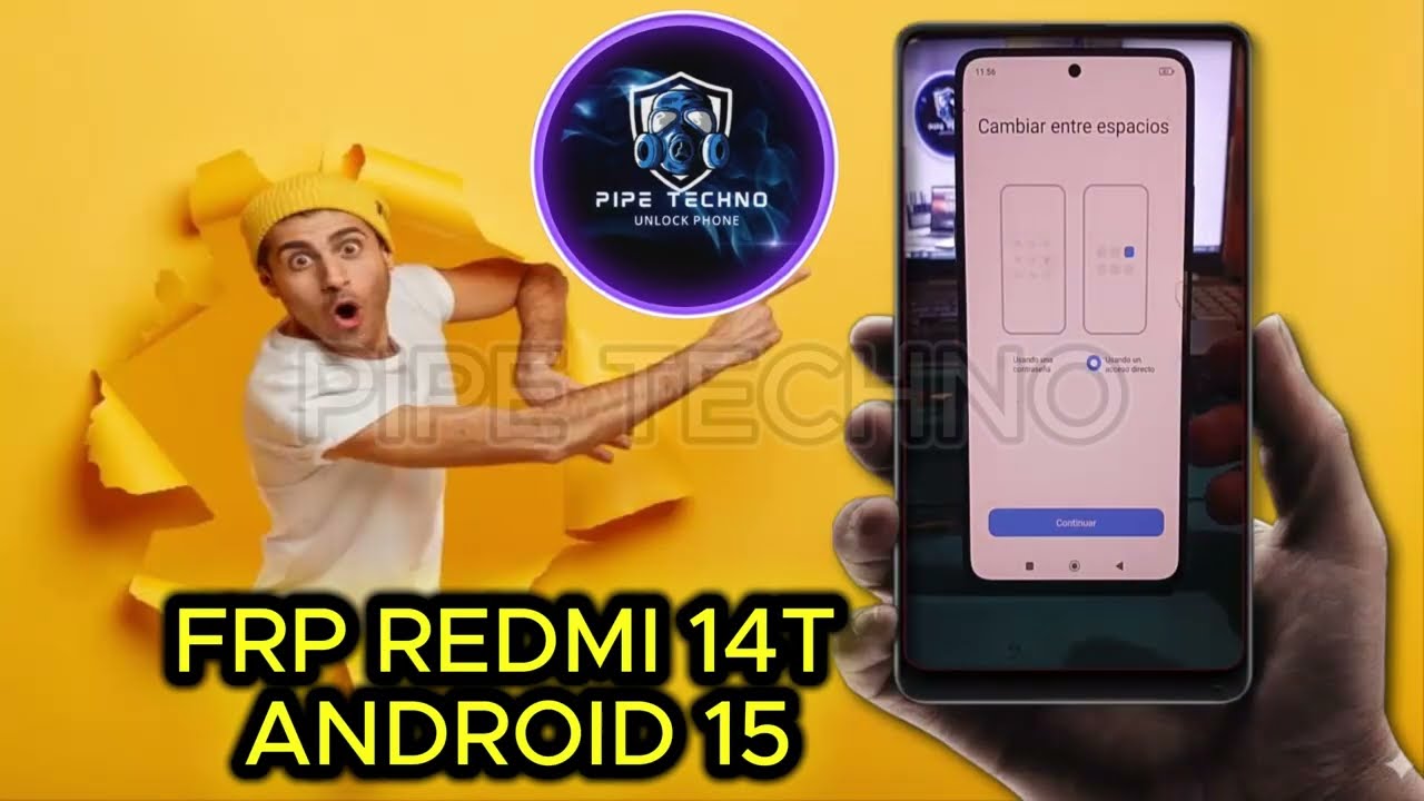 Eliminar Cuenta Google Redmi 14T / Sin Creditos Facil / Android 15 Ultima Seguridad