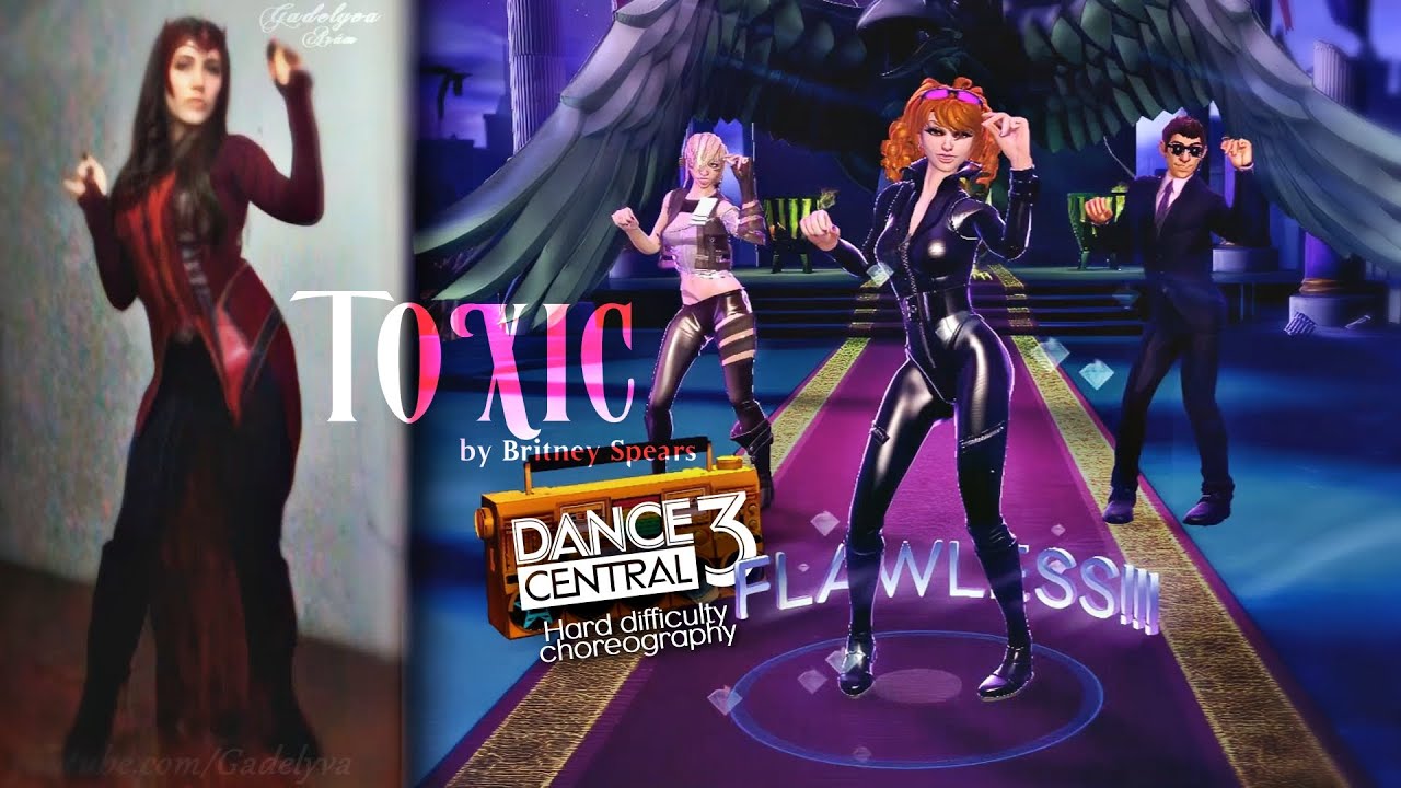 Dance Central 3 | Dancing to Toxic as Scarlet Witch ᱬ | Cosplay Splitscreen Gameplay