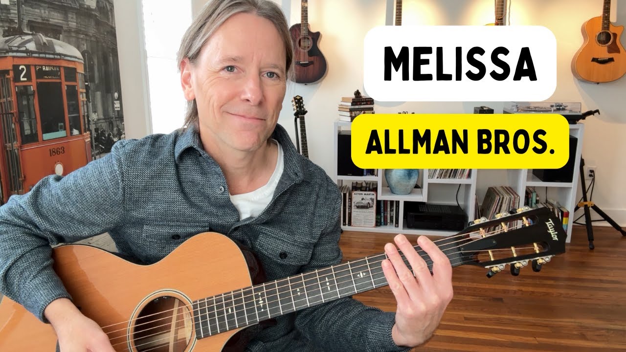 How to play - &ldquo;Melissa&rdquo; by: the Allman Brothers GUITAR LESSON