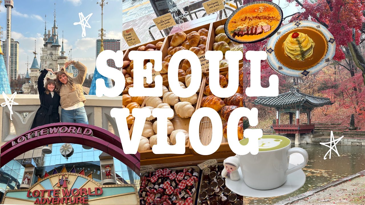 SEOUL VLOG 🇰🇷 | lotte world, changdeokgung palace, han river, ikseon-dong, artist bakery