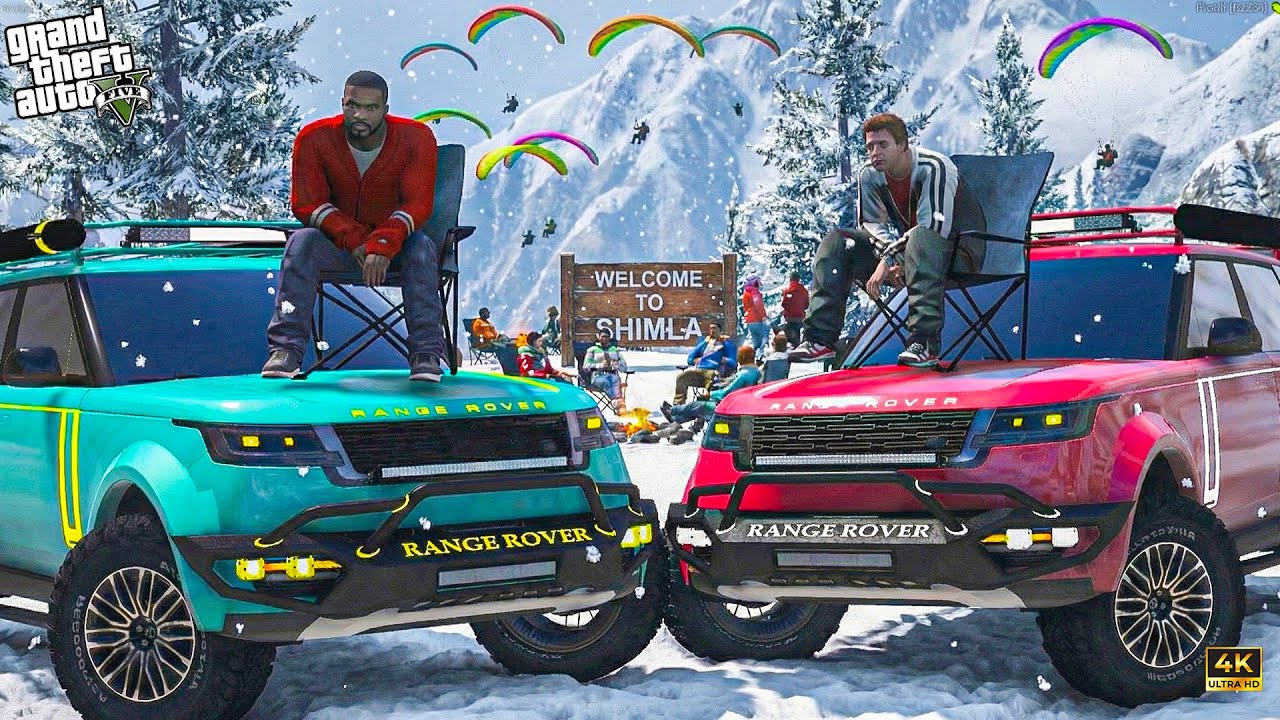 GTA 5 : GOING WO LEH LADKAH IN SNOW FALL WITH SUZUKI HAYABUSA AND NINJA H2 JIMMY AND MICHAEL OMG!