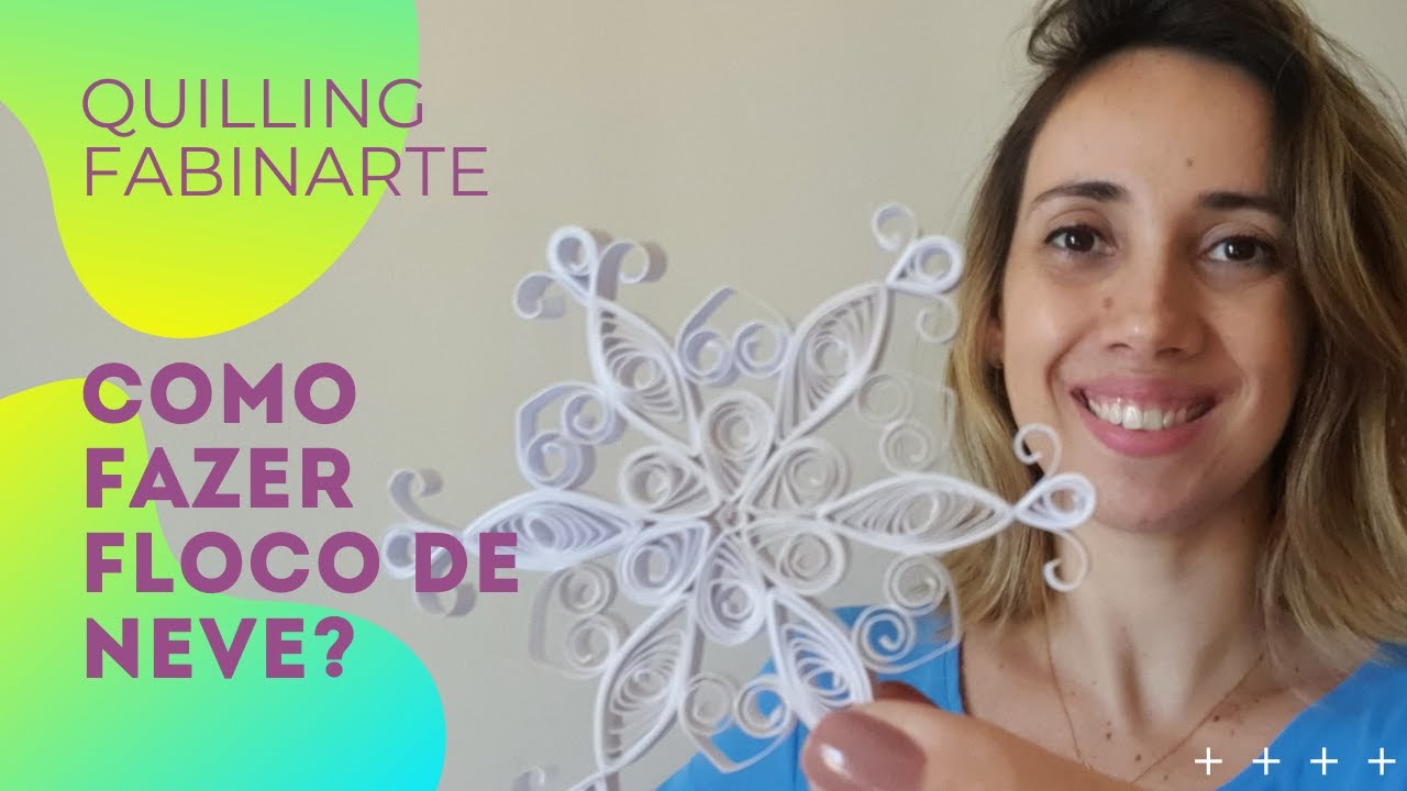 Quilling | Como fazer floco de neve? | por Fabinarte