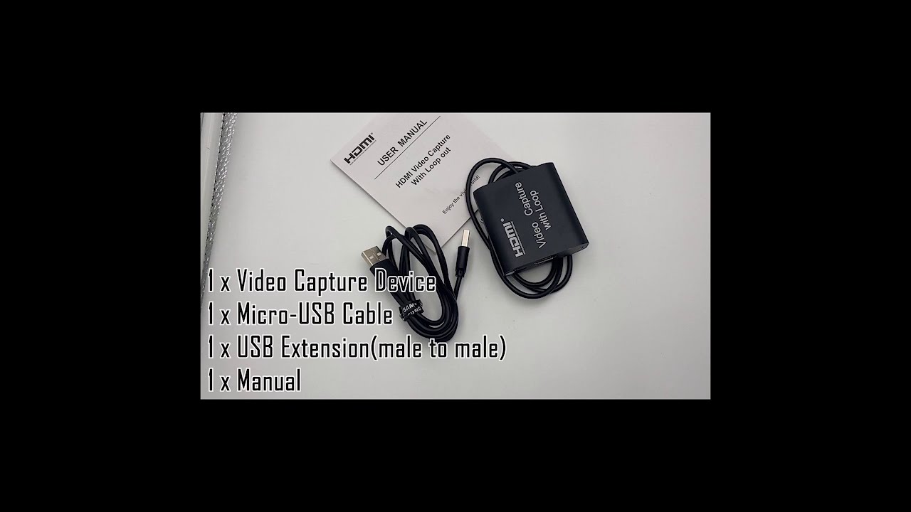 HDMI Video Capture 1080P with Loop for For PS4 DVD Games Camcorder HD Camera  (S766)
