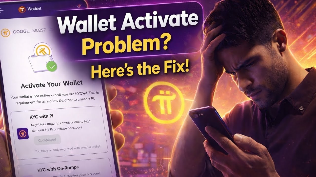 Pi network activate your wallet problem | pi network new update | pi network wallet problem