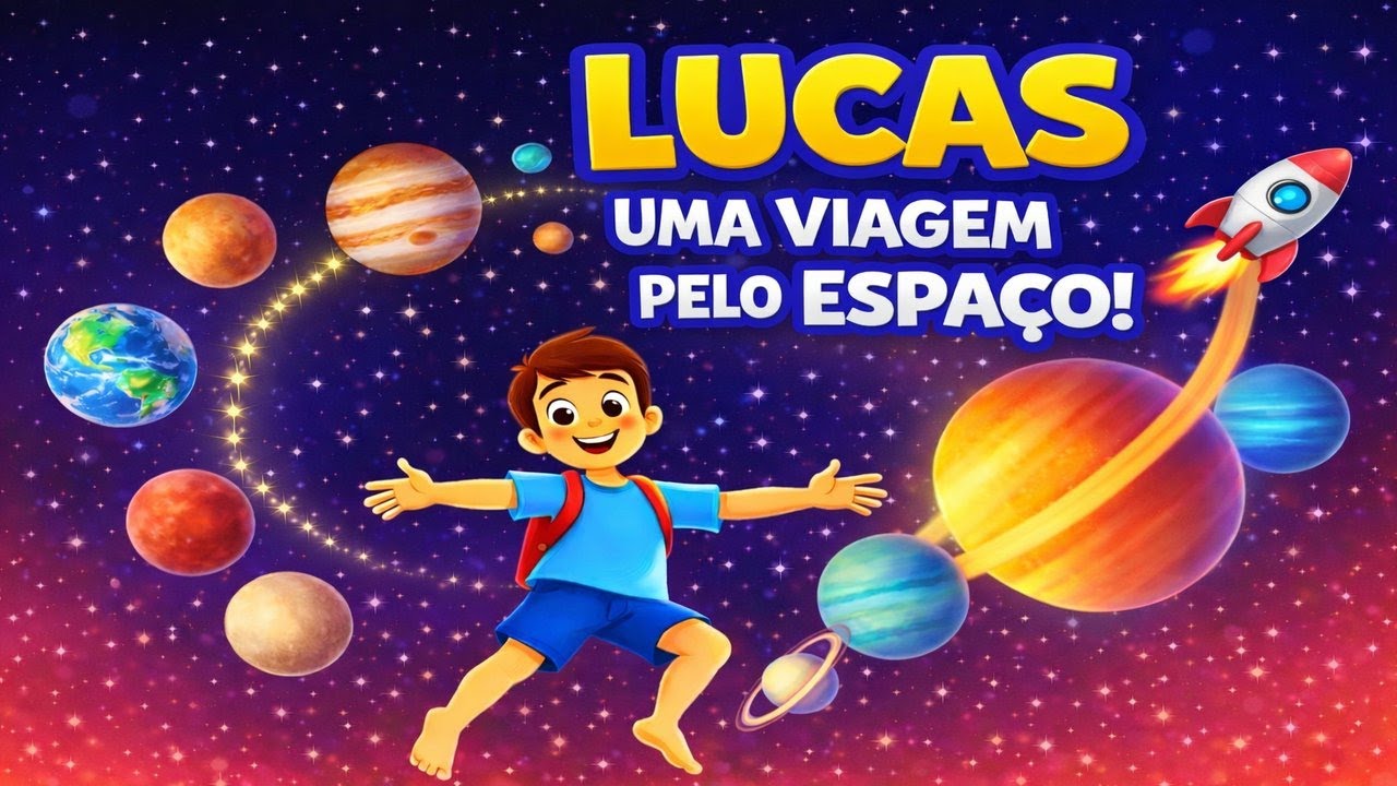 Lucas: Uma Viagem Incrível pelo Espaço | Sistema Solar para Crianças
