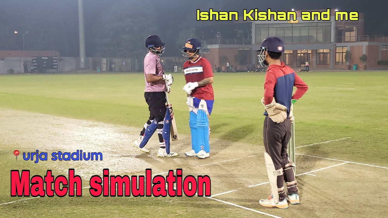 Ishan Kishan getting in grove for the ipl 2025 , match simulation with kumar Rajnish