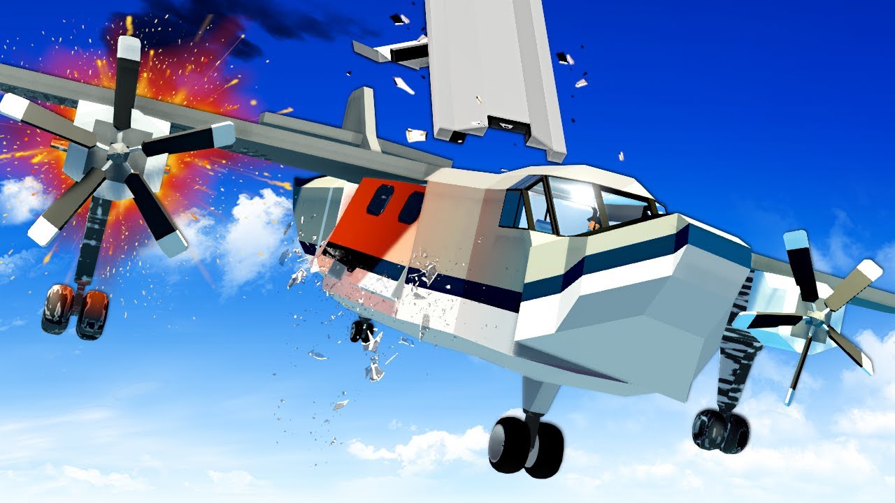 PLANE EXPLODES INTO PIECES! (Stormworks)