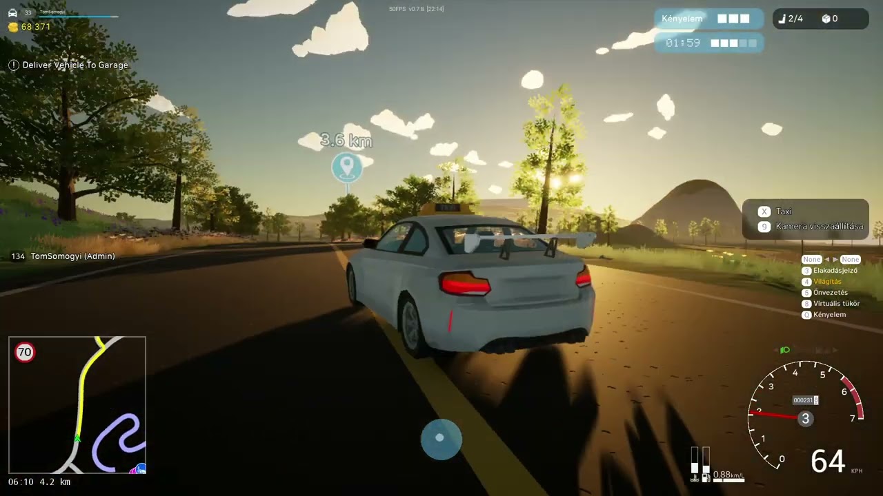 Motor Town:Behind The Wheel - Taxi job part 5