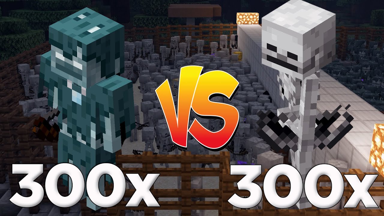 300 SERSERİ İSKELET VS 300 NORMAL İSKELET !!! Minecraft: Mob Savaşları #9