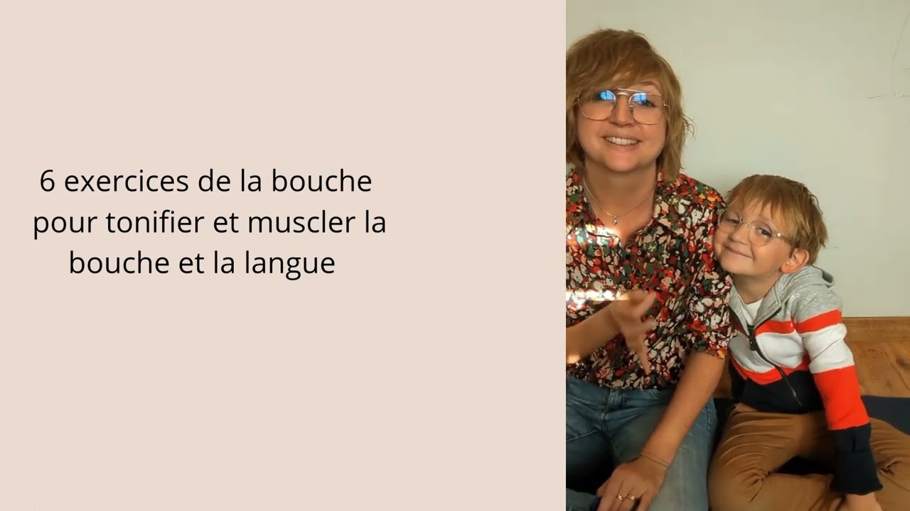 exercices gym de la bouche pour tonifier la langue et la bouche.