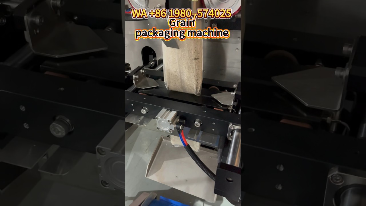 Multi head weigher VFFS grains filling packaging machine #machine #pack #factory #grain