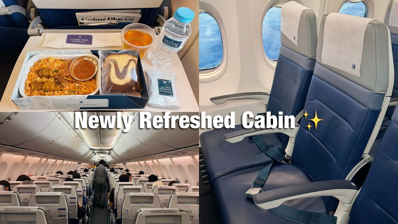 REVIEW Malaysia Airlines Boeing 737-800 NEW CABIN!! (Kuala Lumpur - Kertajati)