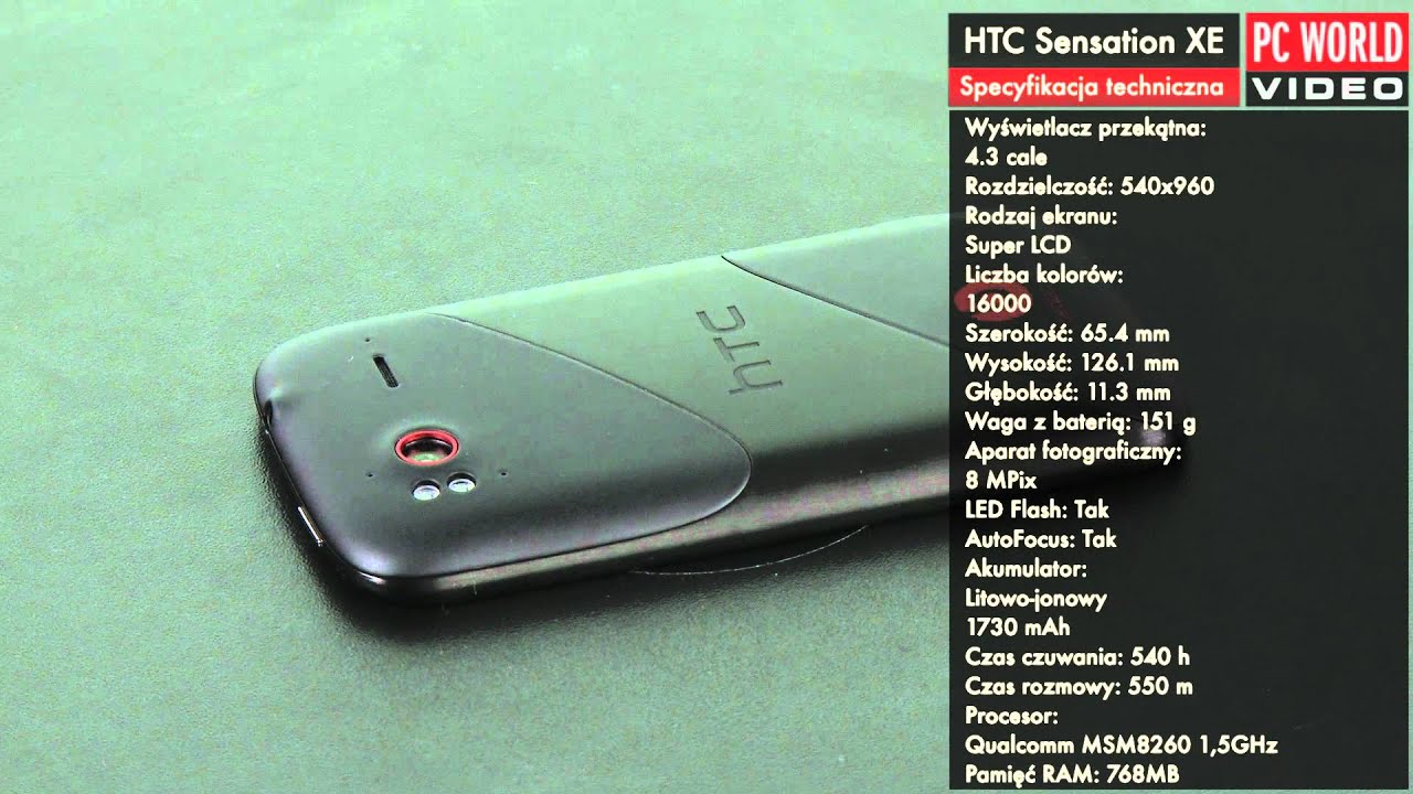 HTC Sensation XE - test PC World
