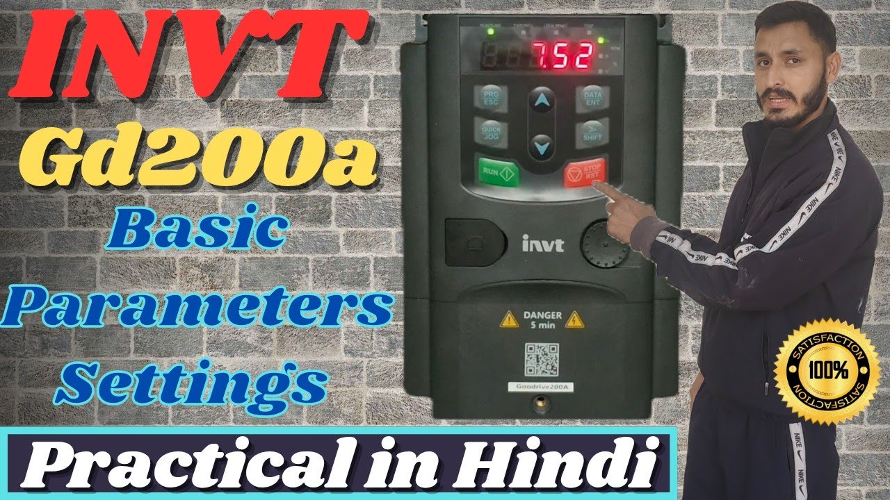 INVT vfd2000a Basic Parameters Settings in hindi 