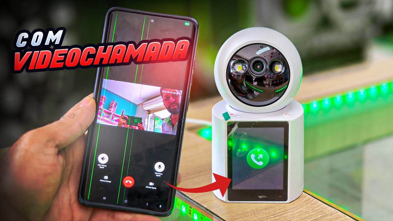 Conheça a Câmera WiFi Smart com Tela e Função Vídeo Chamada. (Video Calling Camera)