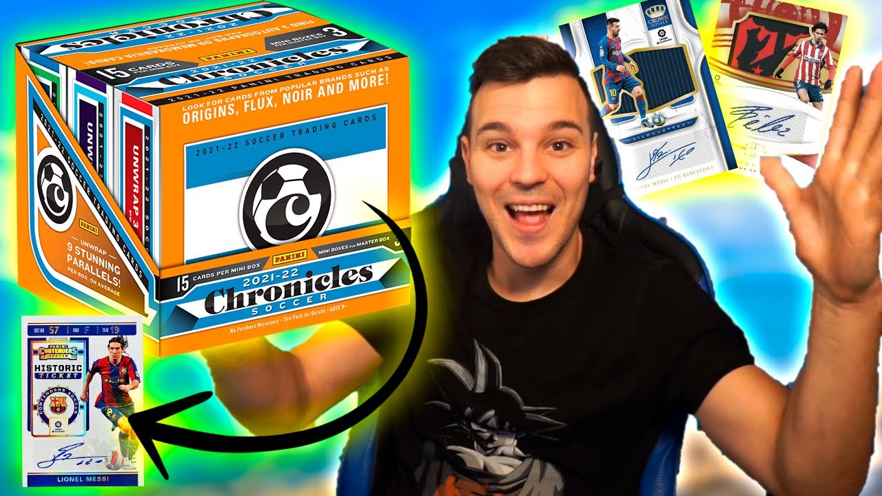 CAJA CON 3 FIRMADAS O 3 TROZOS DE CAMISETA | CHRONICLES LA LIGA, PREMIER LEAGUE Y SERIE A