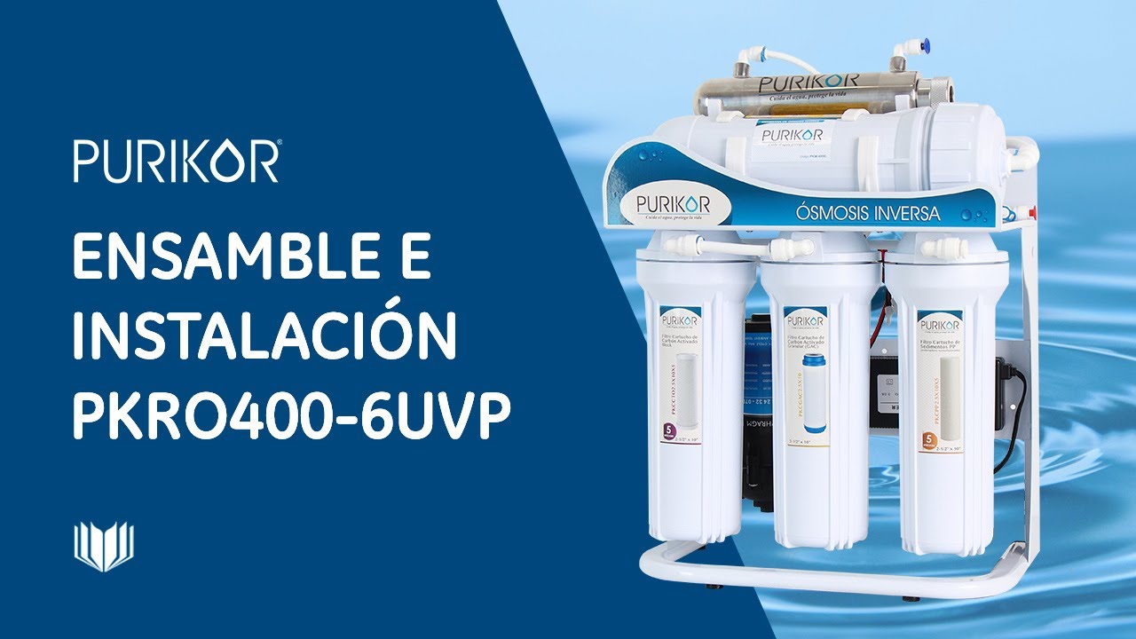 ¿Cómo ensamblar e instalar tu ósmosis inversa de 6 etapas PKRO400-6UVP?