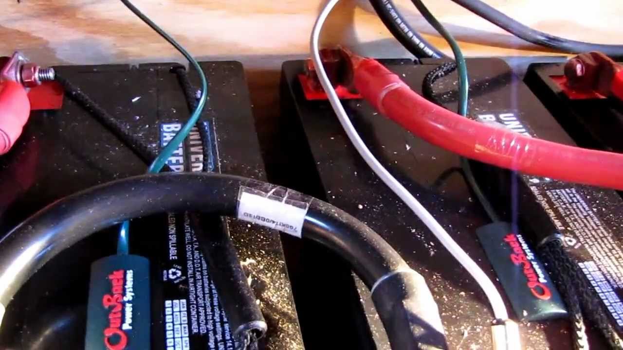 My Solar And  Wind  AGM Battery Bank By VIARLOCITY