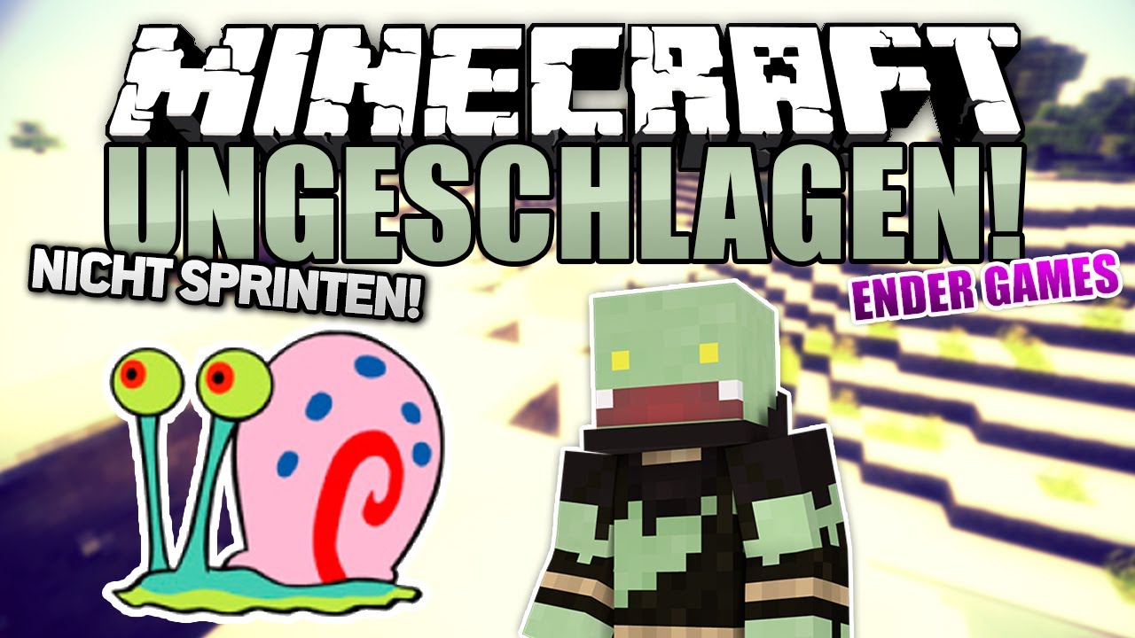 NICHT SPRINTEN! NUR GEHEN! - Minecraft UNGESCHLAGEN #13 - Ender Games | ungespielt