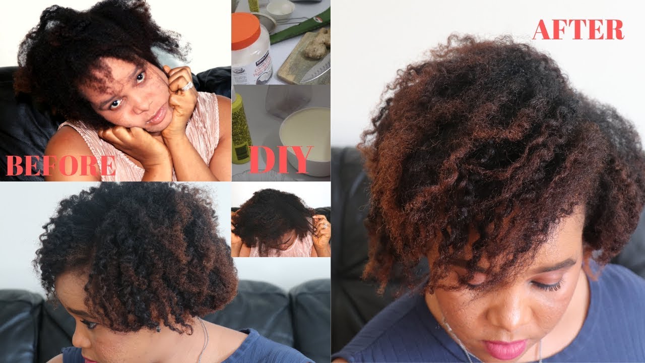 HOW TO TREAT YOUR HAIR AGAINST BREAKAGE / DRYED SCALPS /Natural  hair DIY
