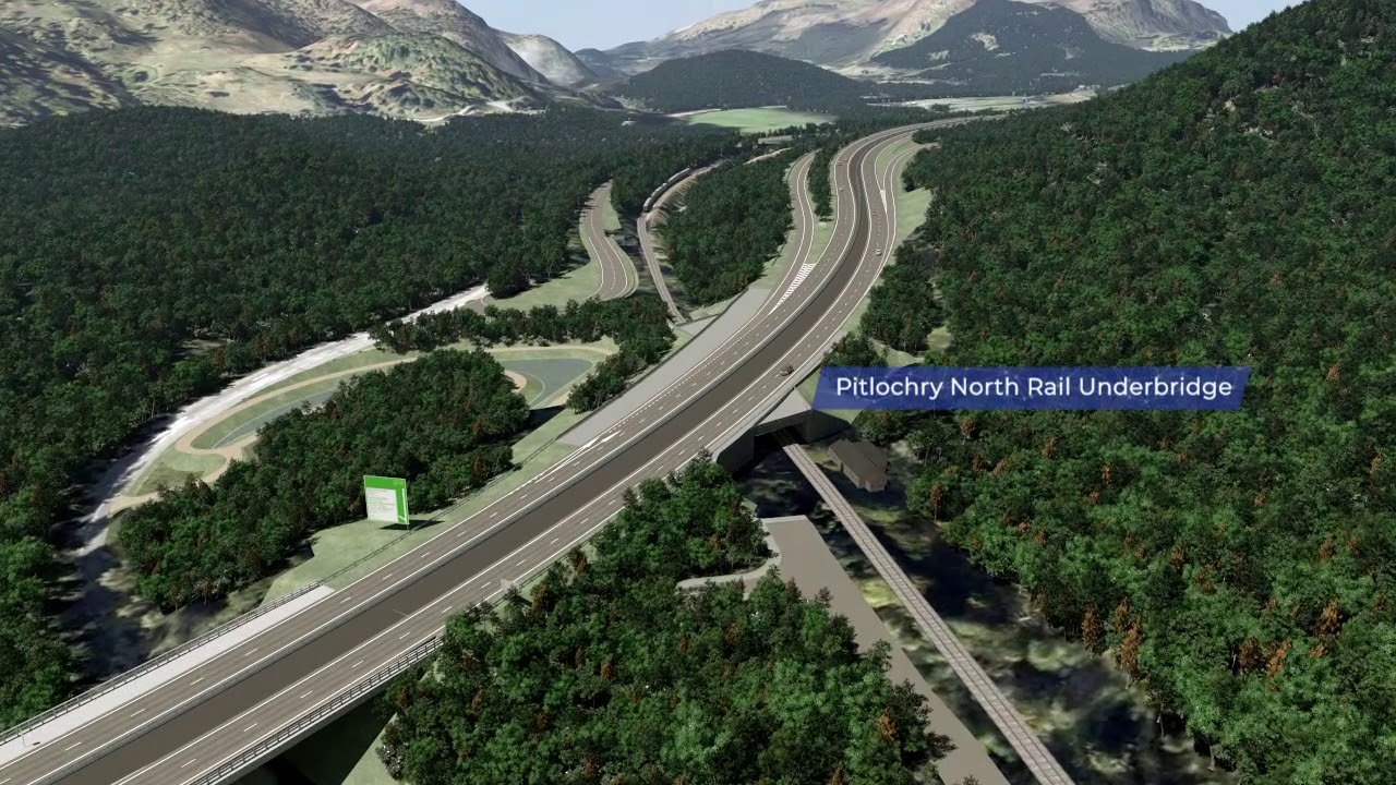 Pitlochry to Killiecrankie Fly through visualisation