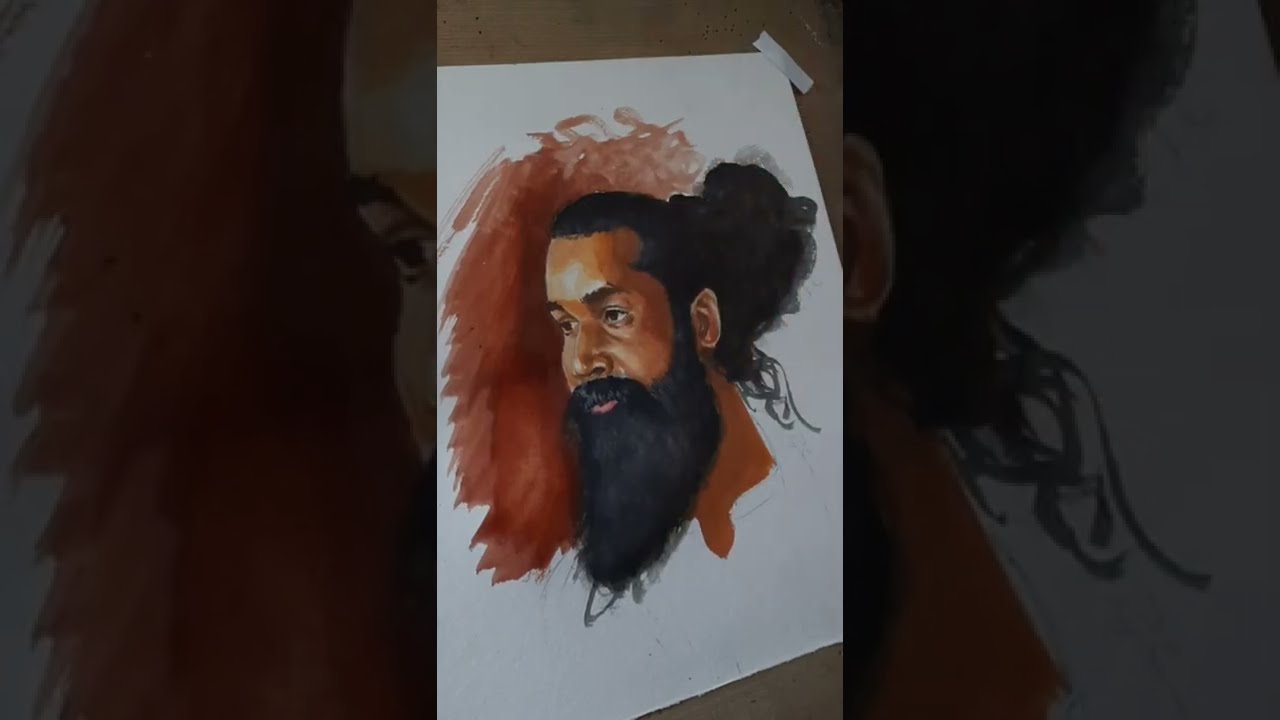 Poster color portrait