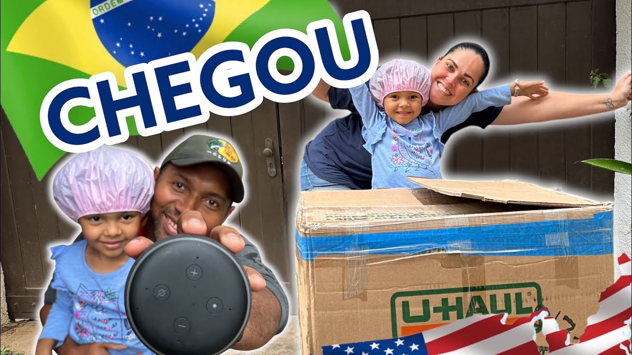 ABRIMOS NOSSAS CAIXAS DA MUDANÇA DOS ESTADOS UNIDOS/ Família Carvalho no BRASIL