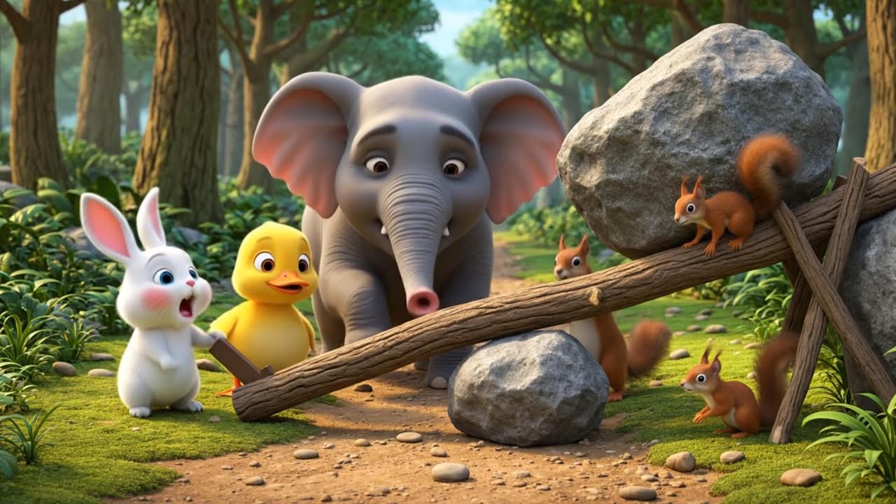 🐰🐤Roro and Dodo's Great Discovery: Saving the Forest with Science! 🌳🐘