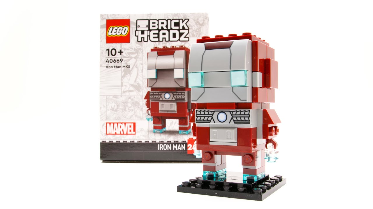 LEGO BrickHeadz Marvel Iron Man MK5 40669 - Build