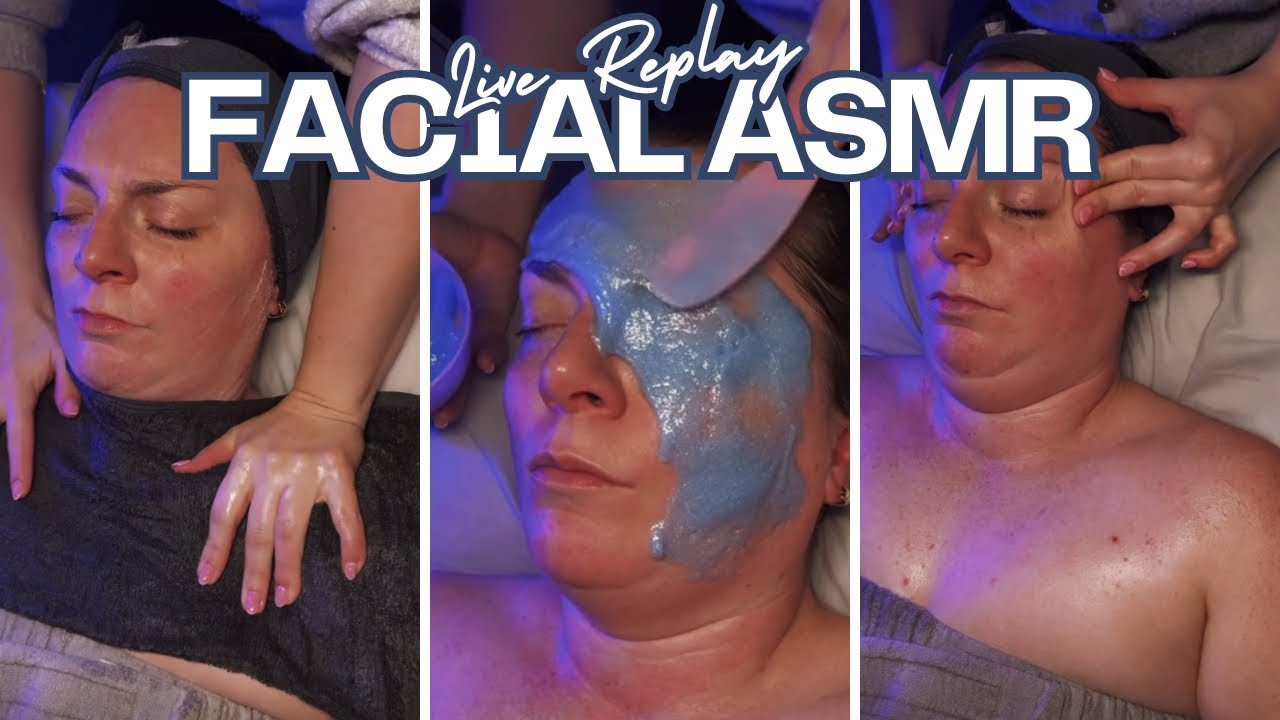 Blue Sparkly Jelly Mask | Live Replay ASMR
