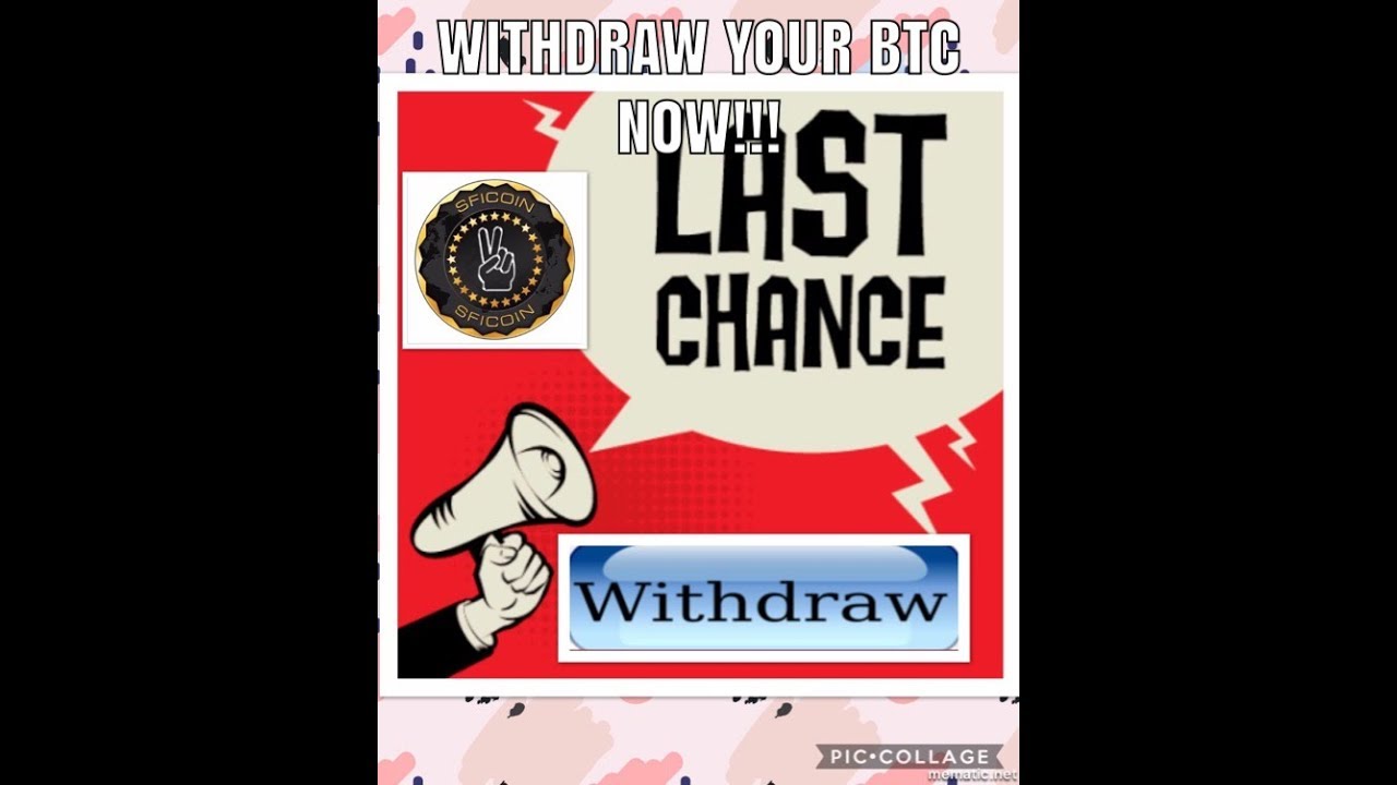 SFI COIN How to Withdraw BTC 9 days LEFT!!!