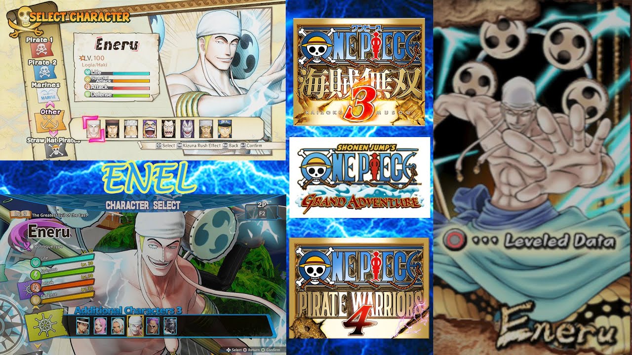 Enel/Eneru in 3 Games - OPGA, OPPW3, OPPW4