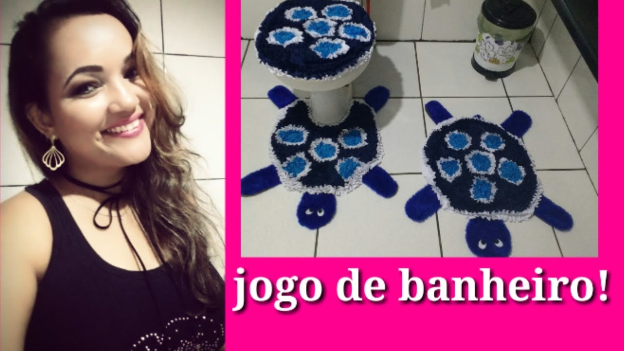 Tapete fru fru de tartaruguinha #jogodebanheiro