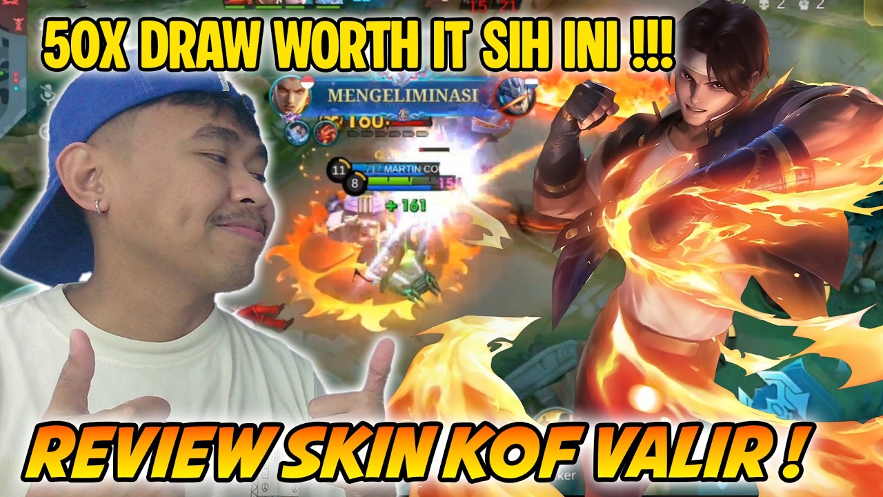 REVIEW SKIN KOF VALIR KYO KUSANAGI ! WORTH IT ATAU SKIP SEBELUM BELI? - MOBILE LEGENDS