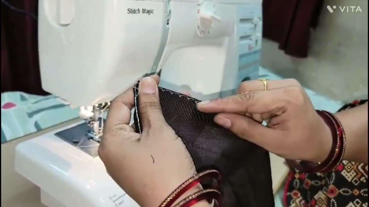 Turpai or blind Stitch by Usha Janome Stitch Magic machine🧵🪡🙂