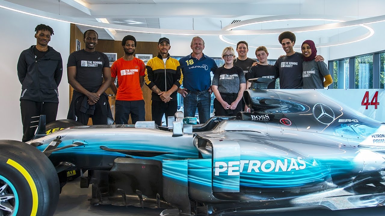 Rugby Legend Sean Fitzpatrick Takes Mercedes F1 Tour!