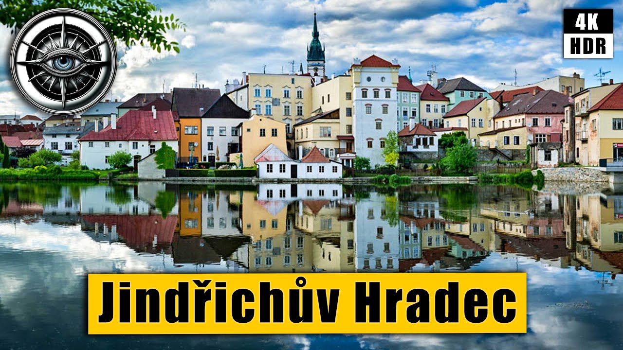 Walking tour of Jindřichův Hradec, a real jewel of the Czech Republic 🇨🇿 4k HDR ASMR