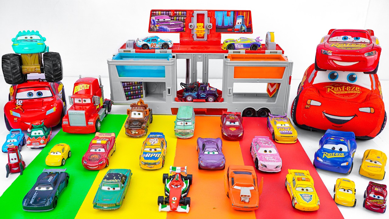 Disney Pixar Cars Unboxing Review | Disney Pixar Cars Color Changers Race Ready Car Wash Playset