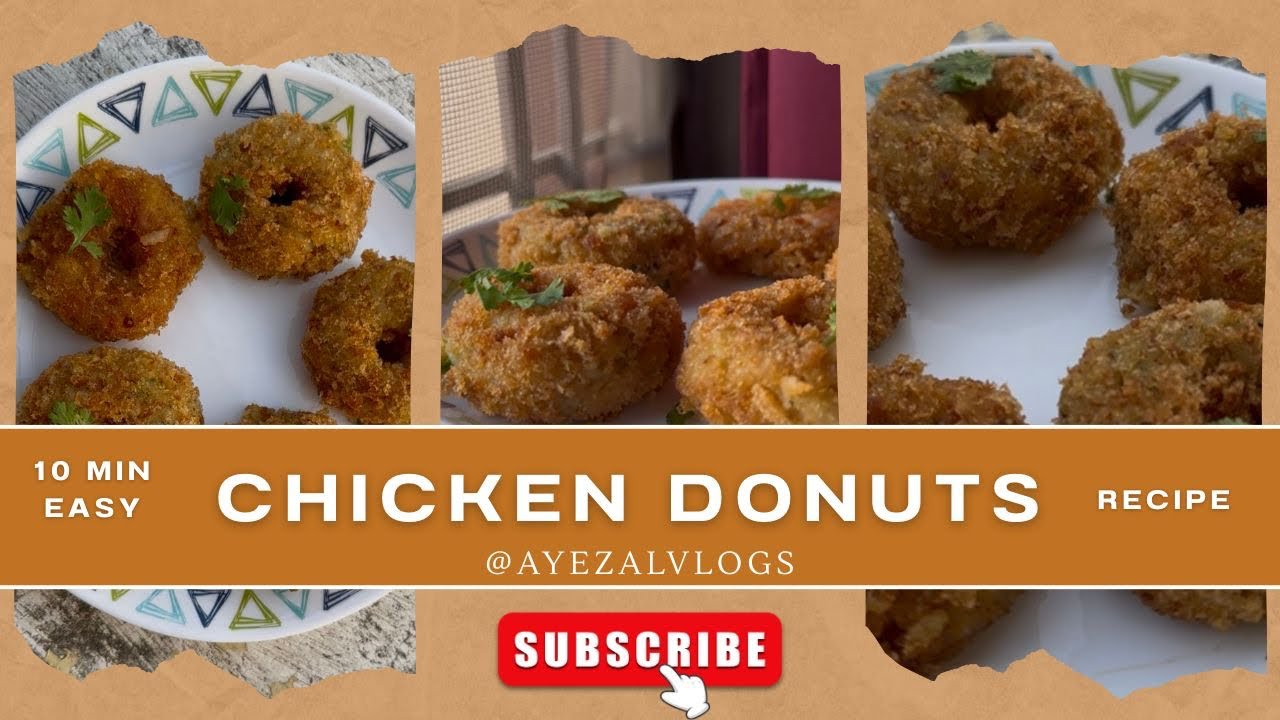 Crispy Chicken Donuts |Make and Store |Easy Chicken Donut |Ramzan Recipe |चिकन डोनट रेसिपी #ramadan 