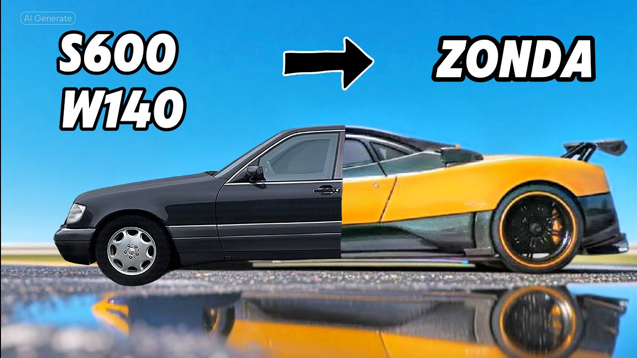 MY M120 V12 SUPERCAR -W140 S600 TO BUDGET ZONDA