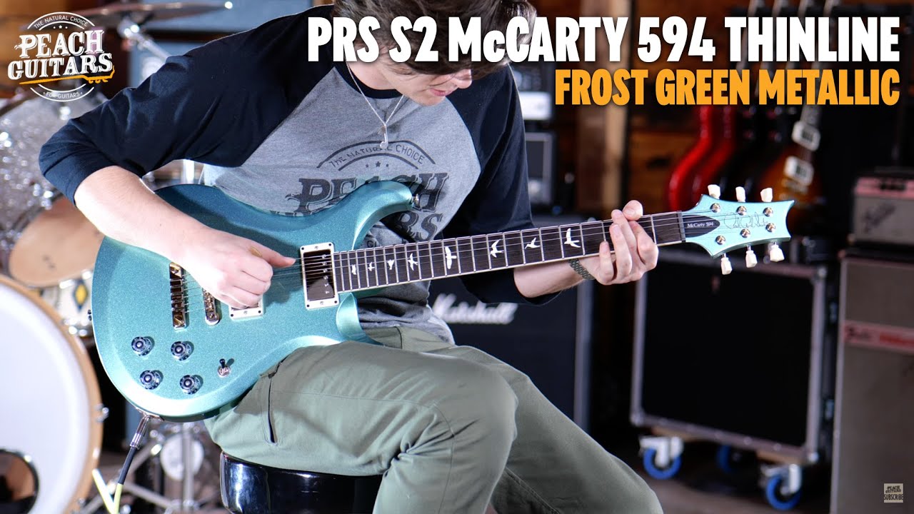 No Talking...Just Tones | PRS S2 McCarty 594 Thinline - Frost Green Metallic