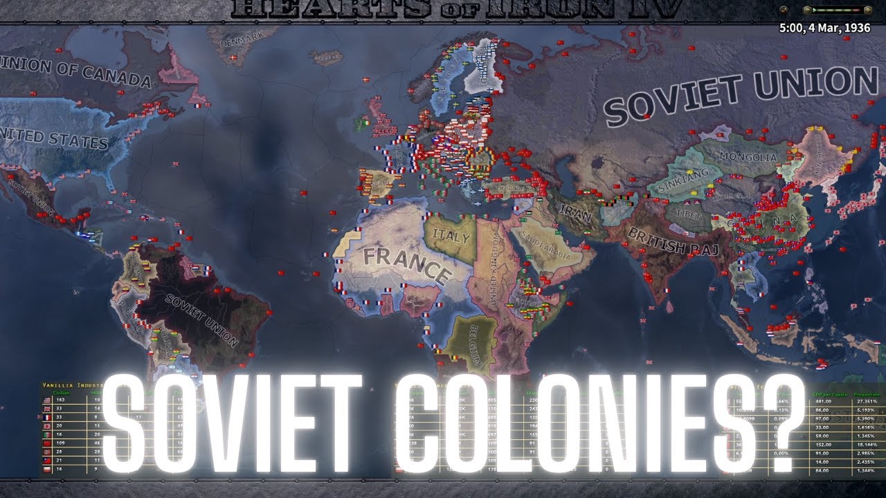 WHAT IF USSR HAD COLONIES IN WW2 / HOI4 TIMELAPSE