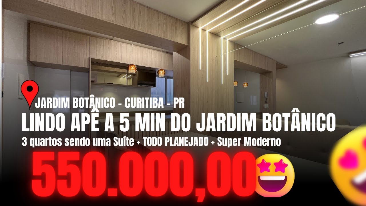 (( fora de venda )) 😱 lindoo! Fica em Curitiba no ♥️ do Jardim Botânico, apenas 5 min de distância!