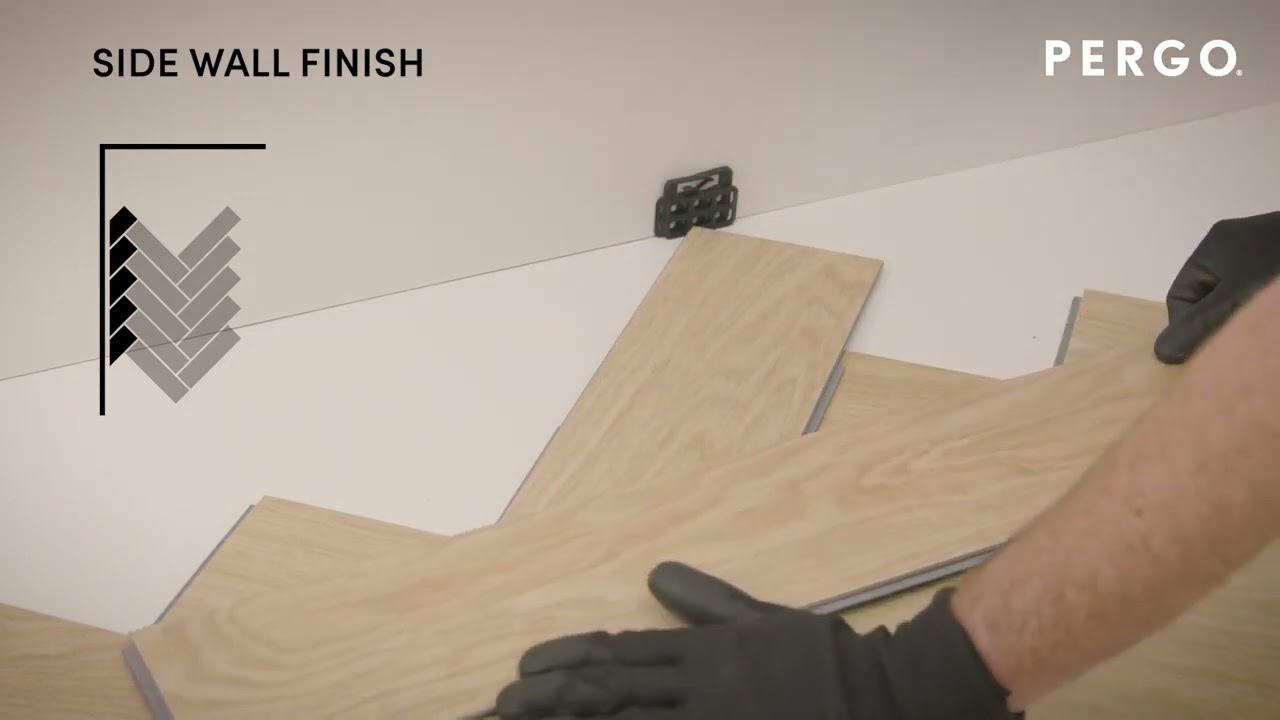 How to install a vinyl herringbone floor from Pergo Flooring - HiF Kitchens