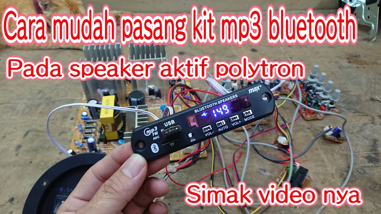 cara memasang modul bluetooth pada speaker aktif polytron